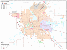 Eau Claire Digital Map Premium Style